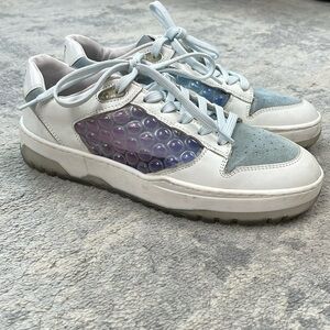 P448 Mason Cloud Sneakers Cielo Baby Blue White Lace Up Sz 38